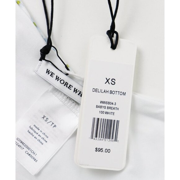 NWT WeWoreWhat Delilah Bikini Swimsuit Bottom Baby's Breath Floral Print X Small - Picture 6 of 10